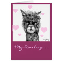 Alpaka -my darling karte