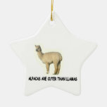 Alpakas sind niedlicher als Lamas Weihnachtsornament