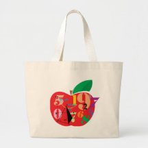 Alphabet Apple Tragetaschen