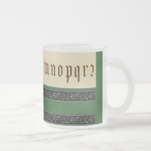 Alphabet-Becher Kaffee Haferl