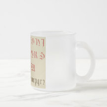 Alphabet-Becher Kaffee Tassen