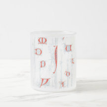 Alphabet-Becher Kaffeetasse