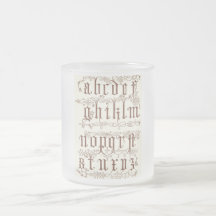 Alphabet-Becher Kaffeetasse