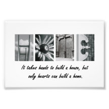 Alphabet-Buchstabe-Fotografie-Druck des Zuhause-4x