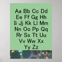 Alphabet-Diagramm-Plakat