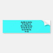 Alphabet Font02 Autoaufkleber