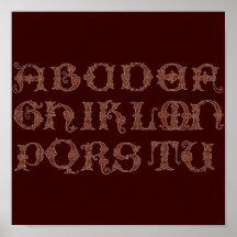 Alphabet-Plakat