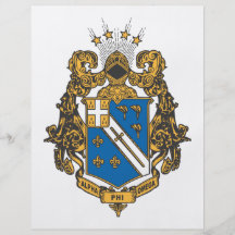 Alphaphi-Omega-Farbe - Wappen Flyer Druck
