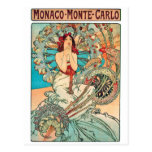 Alphonse Mucha Monaco, Monte Carlo, 1897 Postkarte