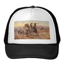 Als Sioux und Blackfeet durch Charles M. Russell s Truckerkappen