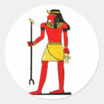 Alte ägyptische Illustration mit Schlüssel des Leb Sticker