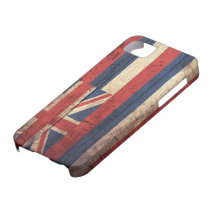 Alte hölzerne Hawaii-Flagge; Hülle Fürs iPhone 5