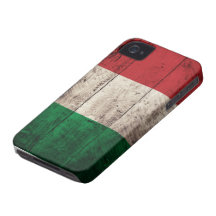 Alte hölzerne Italien-Flagge iPhone 4 Etuis