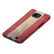 Alte hölzerne Österreich-Flagge Galaxy S2 Case