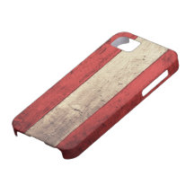 Alte hölzerne Österreich-Flagge Schutzhülle Fürs iPhone 5