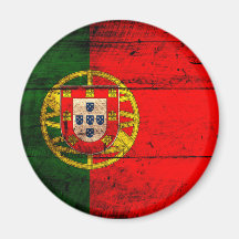 Alte hölzerne Portugal-Flagge Magnete