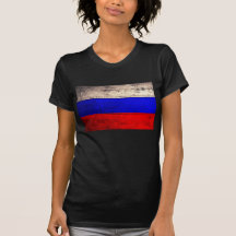 Alte hölzerne Russland-Flagge; Hemd