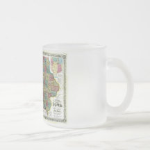 Alte Iowa-Karte 1856 Tasse