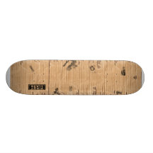 Alte schädigende Brown-Pappe mit Briefmarken und F Personalisiertes Deck