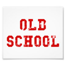 Alte Schule Foto Druck