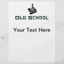 Alte Schulgamer-Flyer