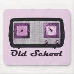 Alte Schulradio-Retro Vintages Mauspads