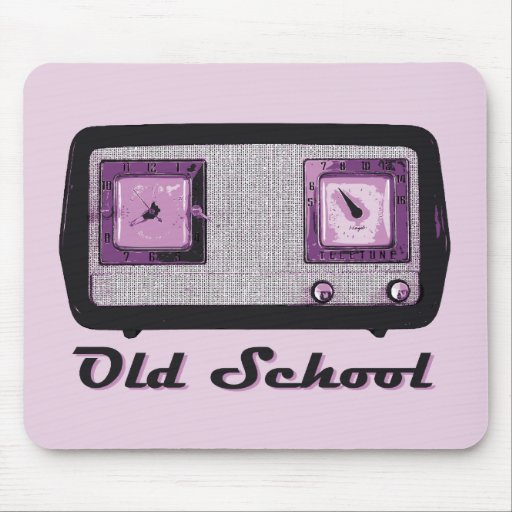 Alte Schulradio-Retro Vintages Mauspads