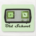 Alte Schulradio-Retro Vintages Mousepad