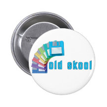 Alte Skool Disketten Anstecknadelbutton