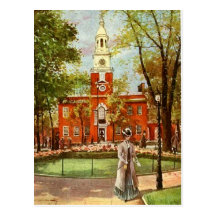 Alte Stadt-Postkarte Philadelphias