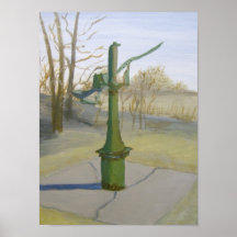 Alte Wasserpumpe Plakate