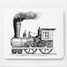 Alte Zeit-Dampf-Lokomotive Mousepads