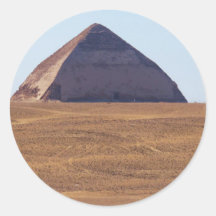 Alter Ägypter verbogene Pyramide - Dahshur Runder Sticker