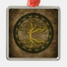 Alter Baum des Lebens Weihnachtsornament