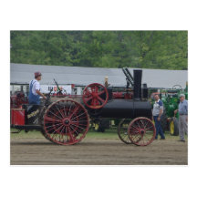 Alter Dampf-Motor-Traktor Postkarten