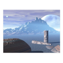 Alter Planet Postkarte