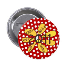 Ältere Klassen-FriedensBlumen-Herzen 2011 Buttons