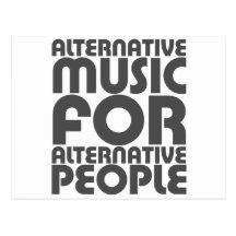 Alternative Musik 4 alternative Leute - Emo Rock Postkarten