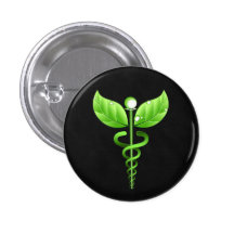 Alternativmedizincaduceus-medizinisches Symbol-Abz Anstecknadel