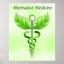 Alternativmedizincaduceus-Plakat-Druck