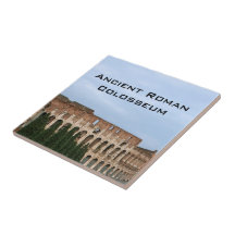 Altes Architekturfoto Roms Italien Colosseum Keramikfliese