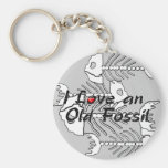 Altes versteinertes Keychain Schlüsselband