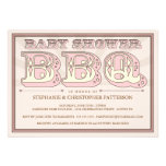 Altmodische Baby-Dusche GRILLEN in der rosa Einlad