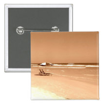 Altmodische Daytona- Beachphotographie Button