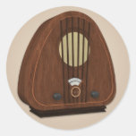 Altmodischer Radioaufkleber