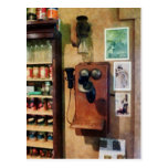 Altmodisches Telefon Postkarte