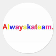Alwayskateam Logo Mehrfarben Sticker