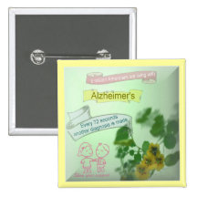 Alzheimers Bewusstseins-Knopf Anstecknadel
