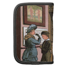 "Am Museum" Vintage Illustration Planer