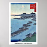 Amanohashidate durch Utagawa, Hiroshige Plakat